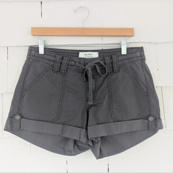 Hollister Shorts Nwt Hollister Gray Drawstring Lowrise Shorts1
